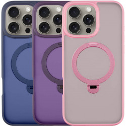 TPU+PC чехол Metal Buttons with MagSafe Colorful HQ Ring для Apple iPhone 16 Pro Max (6.9")