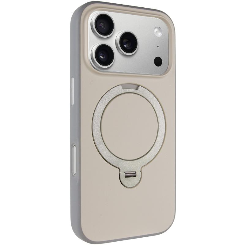 Чехол Metal Buttons with MagSafe Colorful HQ Ring для Apple iPhone 17 Pro (6.3) |TPU+PC| на картинке №1