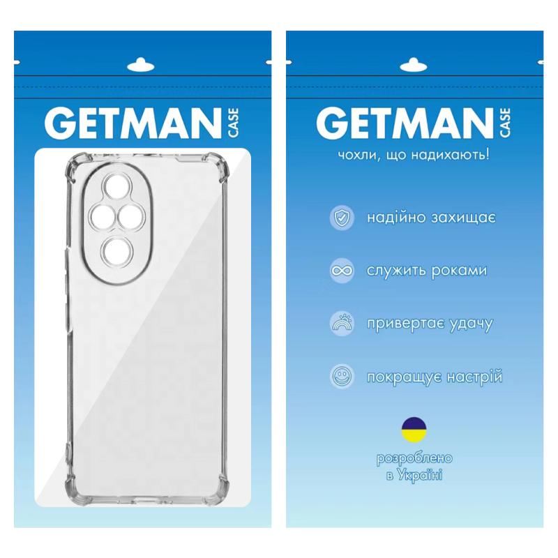 TPU чехол GETMAN Ease logo для Honor 200 | Усиленные углы с амортизацией на картинке №3