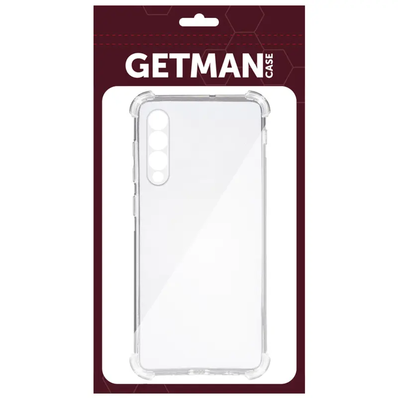 TPU чехол GETMAN Ease logo усиленные углы Full Camera для Samsung Galaxy A50 (A505F) / A50s / A30s, Бесцветный (прозрачный) 1, TPU, купить оптом с доставкой