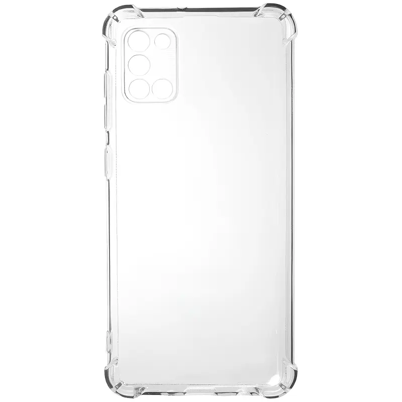 TPU чехол GETMAN Ease logo усиленные углы Full Camera для Samsung Galaxy A31, Бесцветный (прозрачный) 1, TPU, купить оптом с доставкой