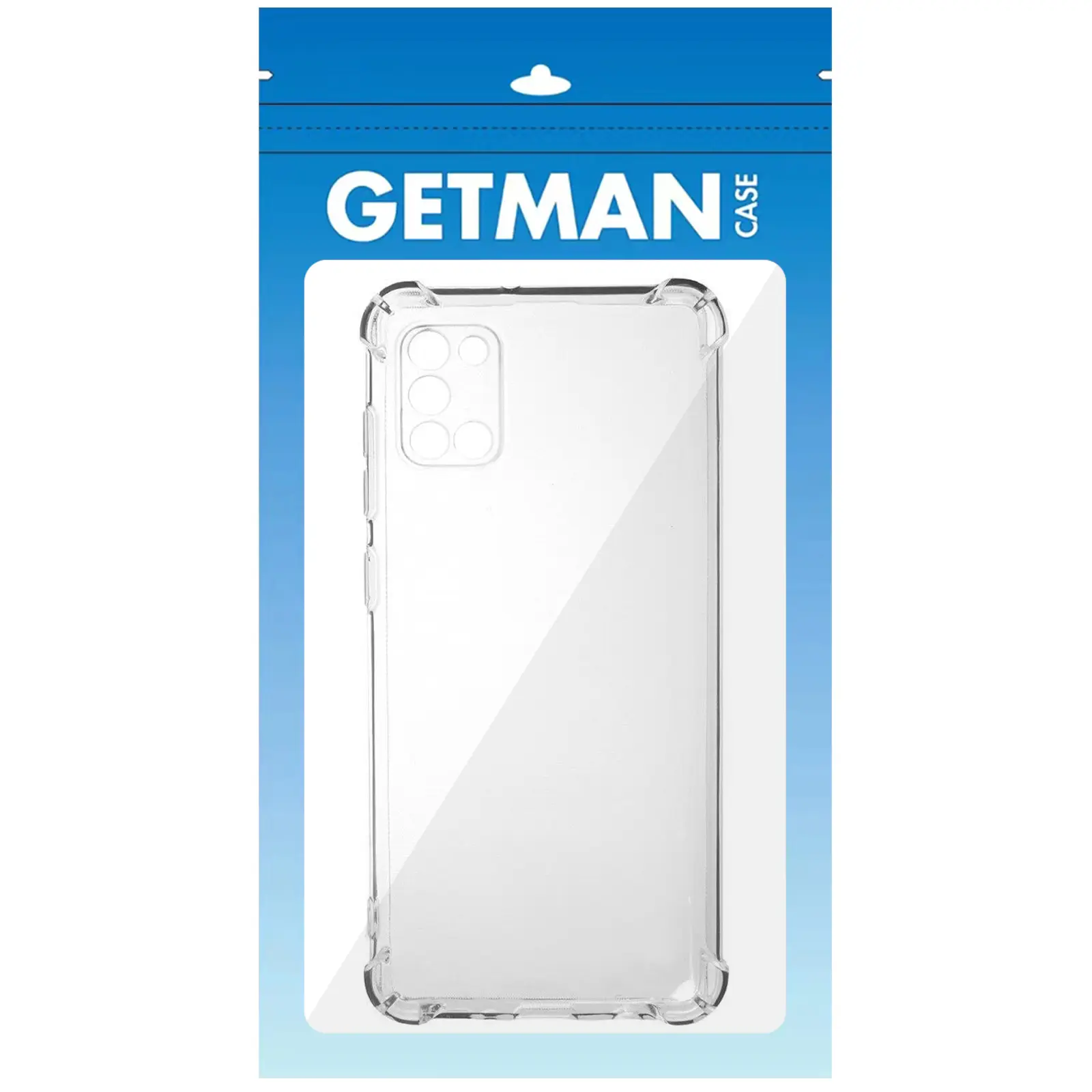 TPU чехол GETMAN Ease logo усиленные углы Full Camera для Samsung Galaxy A31, Бесцветный (прозрачный) 2, TPU, купить оптом с доставкой
