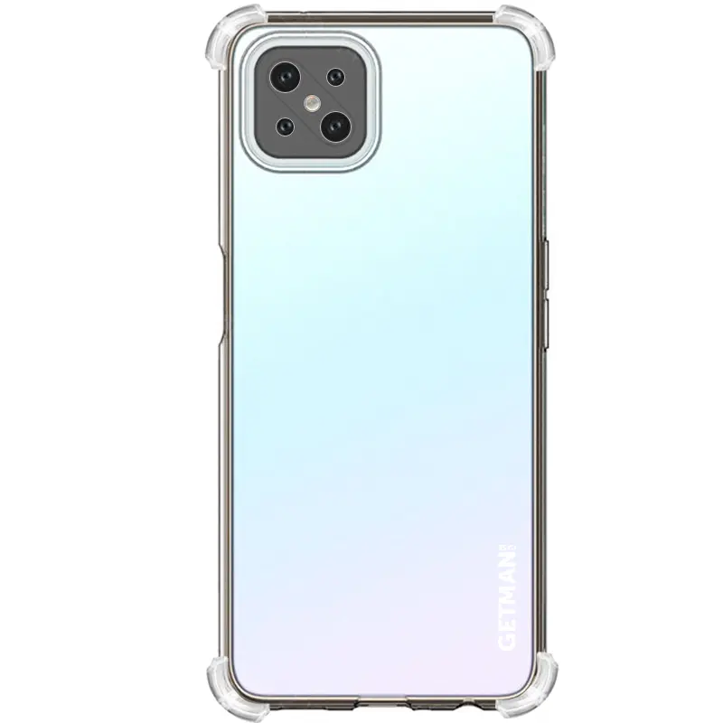 TPU чехол GETMAN Ease logo усиленные углы Full Camera для Oppo A92s, Бесцветный (прозрачный) 1, TPU, купить оптом с доставкой