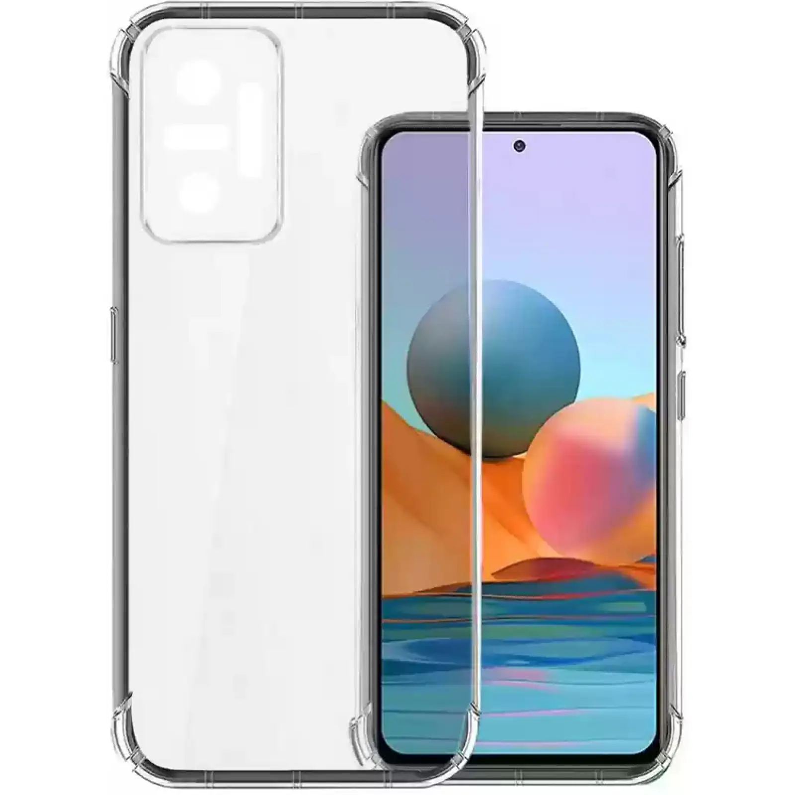 TPU чехол GETMAN Ease logo усиленные углы Full Camera для Xiaomi Redmi Note 10 Pro / 10 Pro Max, Бесцветный (прозрачный) 1, TPU, купить оптом с доставкой