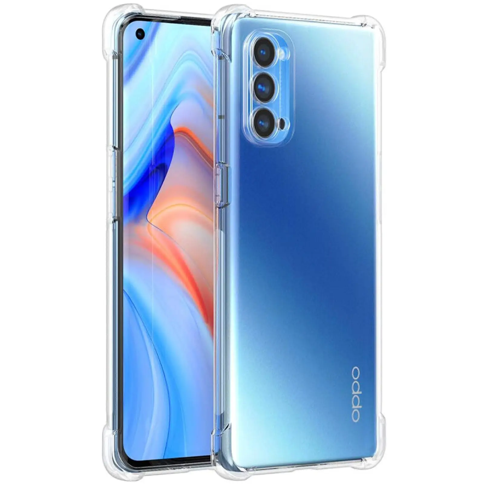 TPU чехол GETMAN Ease logo усиленные углы Full Camera для Oppo Reno 4 Pro 5G, TPU, купить оптом с доставкой