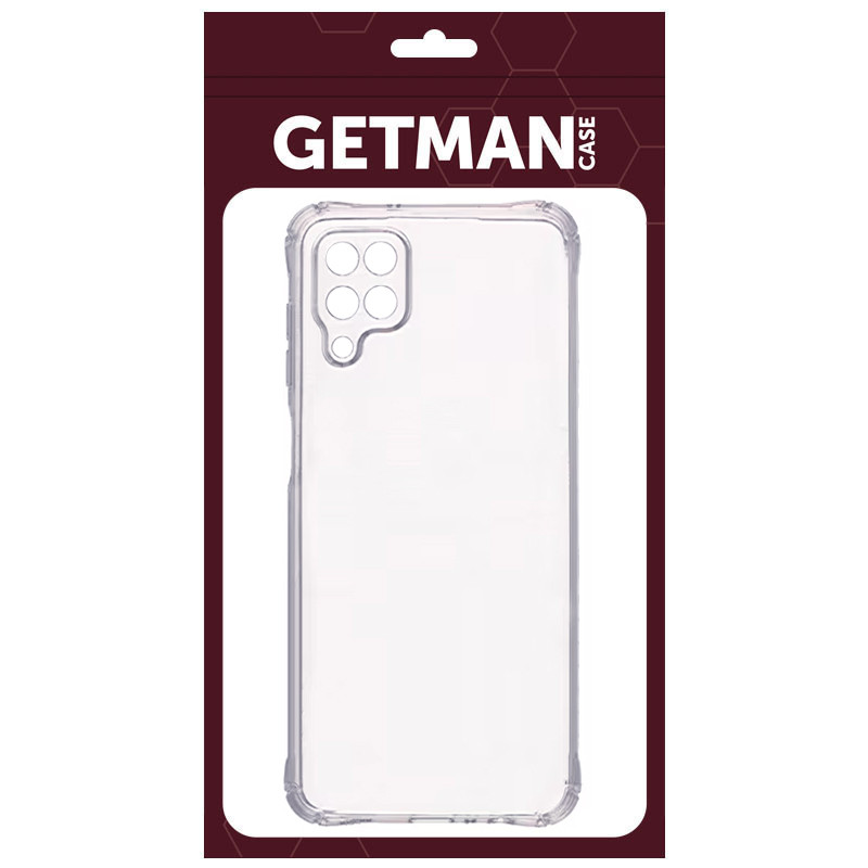TPU чехол GETMAN Ease logo усиленные углы Full Camera для Samsung Galaxy A12 / M12, Бесцветный (прозрачный) 1, TPU, купить оптом с доставкой
