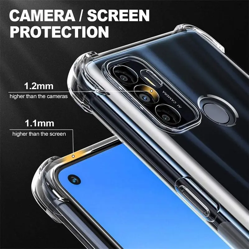 TPU чехол GETMAN Ease logo усиленные углы Full Camera для Oppo A53 / A32 / A33, Бесцветный (прозрачный) 2, TPU, купить оптом с доставкой