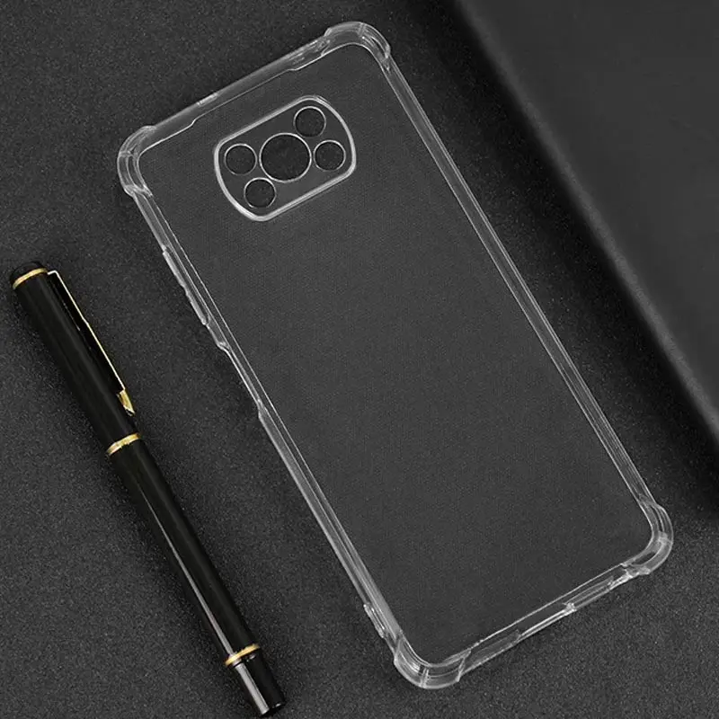 TPU чехол GETMAN Ease logo усиленные углы Full Camera для Xiaomi Poco X3 NFC / Poco X3 Pro, Бесцветный (прозрачный) 3, TPU, купить оптом с доставкой