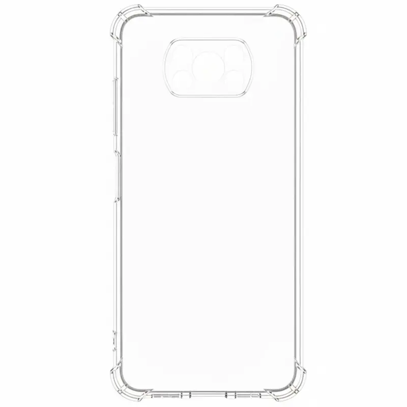 TPU чехол GETMAN Ease logo усиленные углы Full Camera для Xiaomi Poco X3 NFC / Poco X3 Pro, Бесцветный (прозрачный) 6, TPU, купить оптом с доставкой