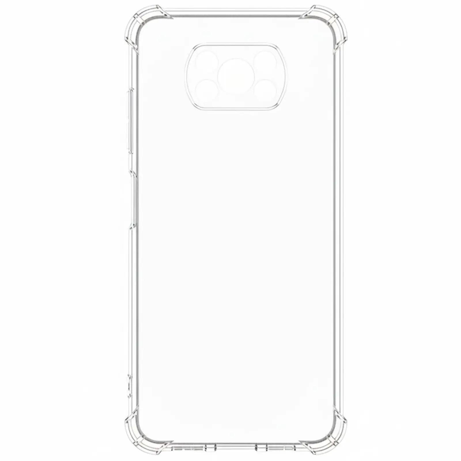TPU чехол GETMAN Ease logo усиленные углы Full Camera для Xiaomi Poco X3 NFC / Poco X3 Pro, Бесцветный (прозрачный) 6, TPU, купить оптом с доставкой