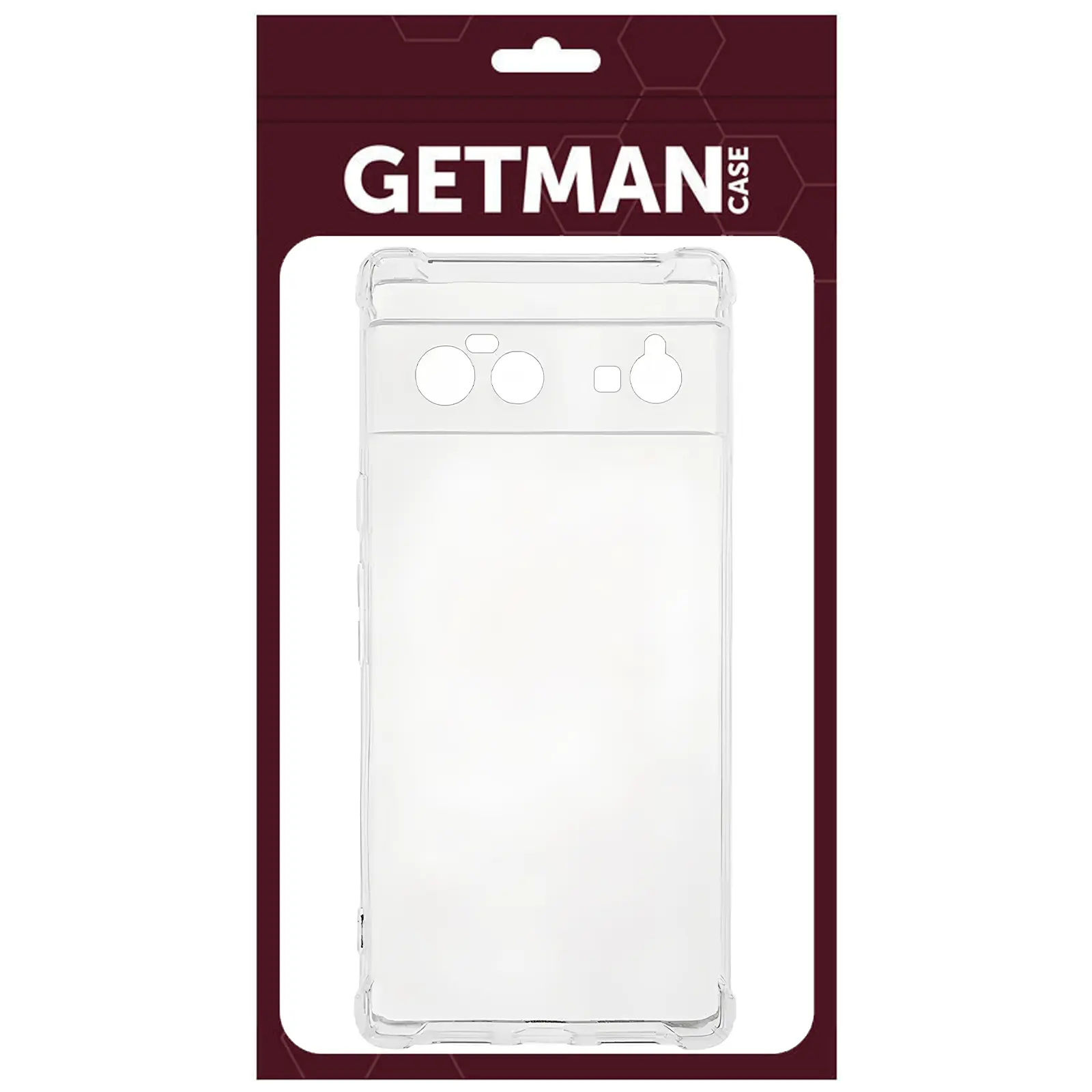 TPU чехол GETMAN Ease logo усиленные углы Full Camera для Google Pixel 6, Бесцветный (прозрачный) 3, TPU, купить оптом с доставкой