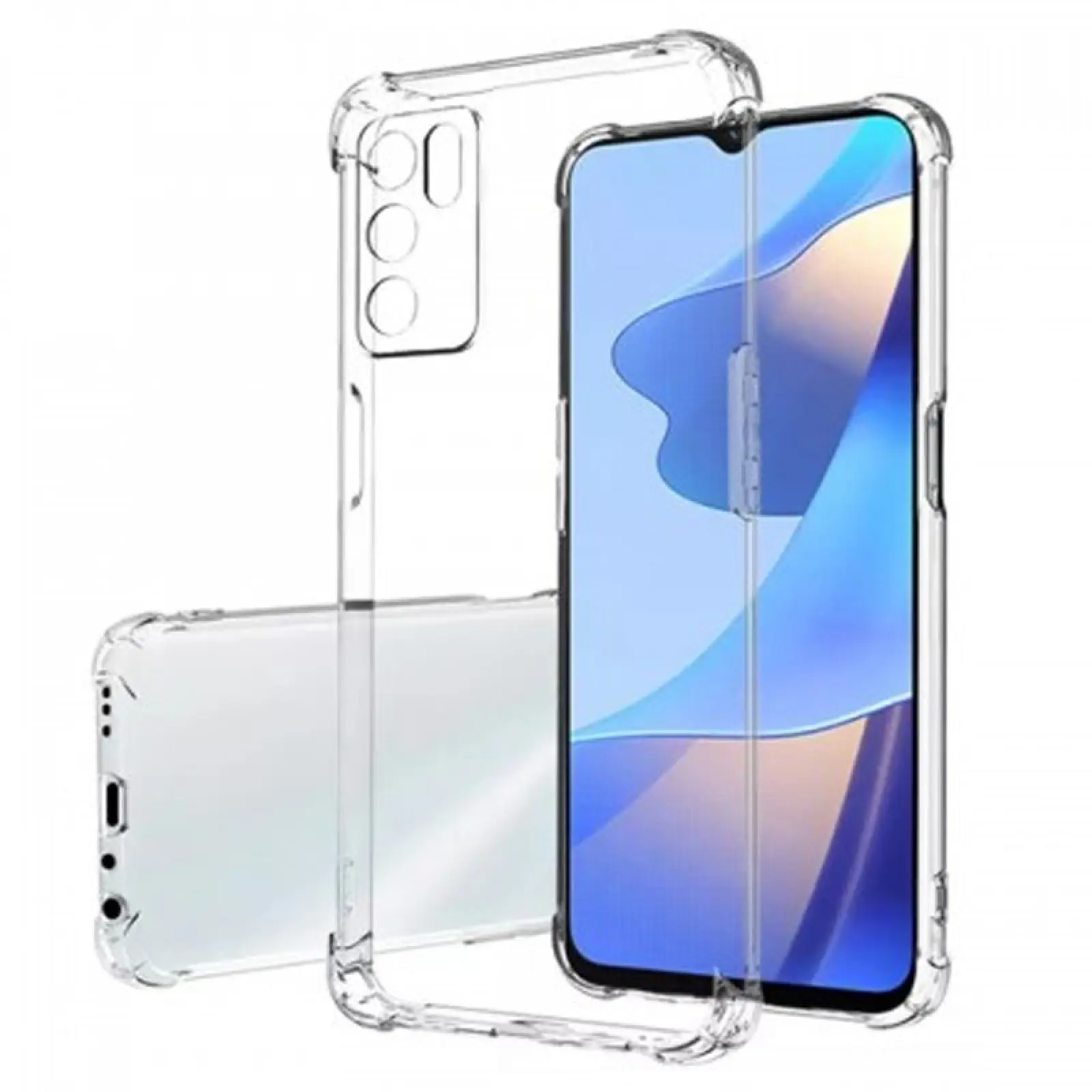 TPU чехол GETMAN Ease logo усиленные углы Full Camera для Oppo A16s / A16 / A54s, Бесцветный (прозрачный), TPU, купить оптом с доставкой