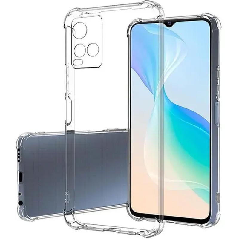 TPU чехол GETMAN Ease logo для Vivo Y21 / Y33s | Усиленные углы с амортизацией на картинке №1