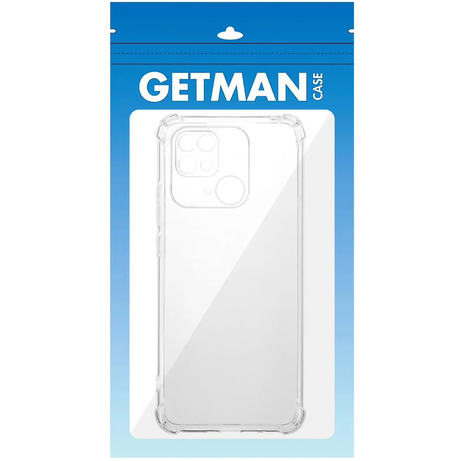 TPU чехол GETMAN Ease logo усиленные углы Full Camera для Xiaomi Redmi 10C, Бесцветный (прозрачный) 1, TPU, купить оптом с доставкой