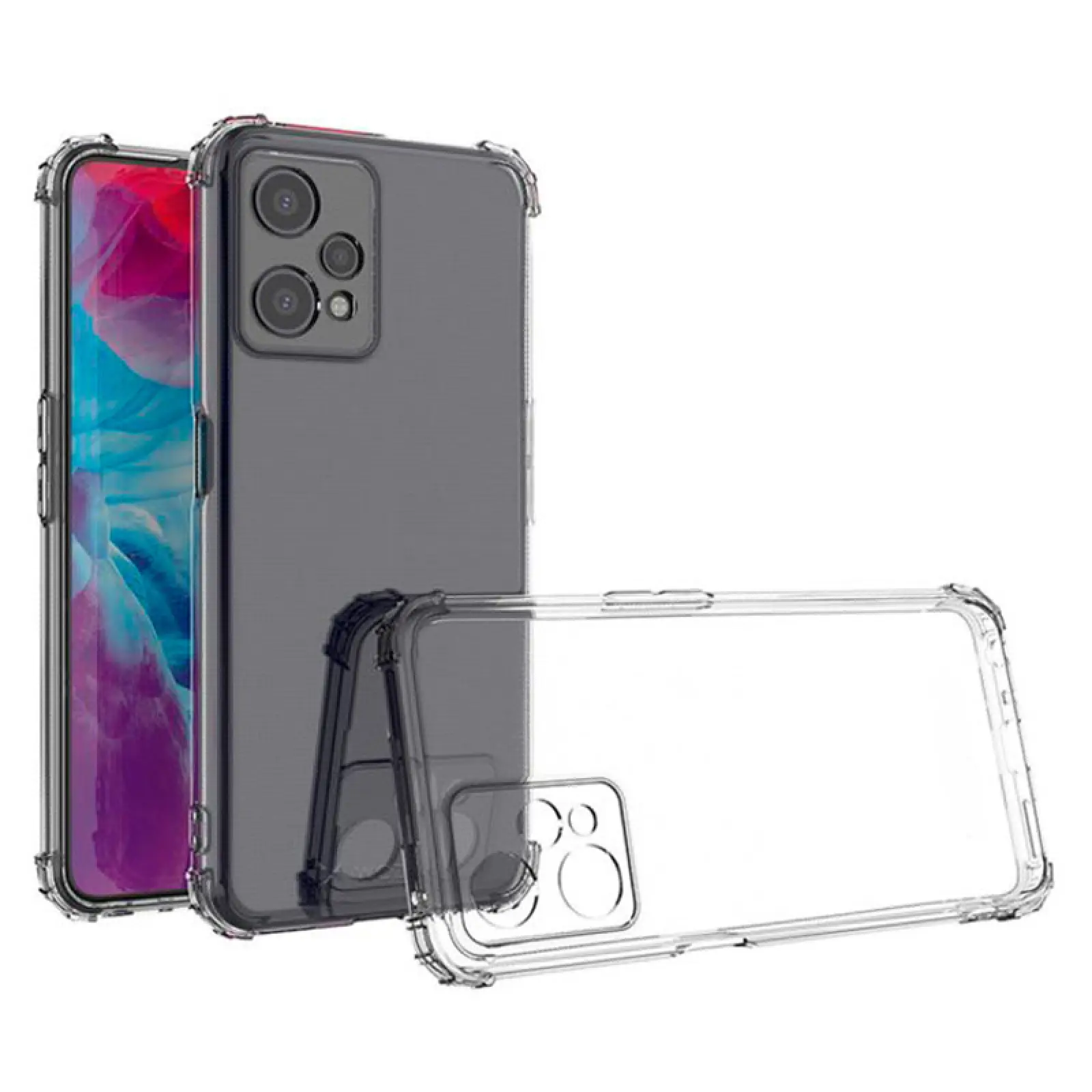 TPU чехол GETMAN Ease logo усиленные углы Full Camera для Realme 9 Pro, Бесцветный (прозрачный) 2, TPU, купить оптом с доставкой