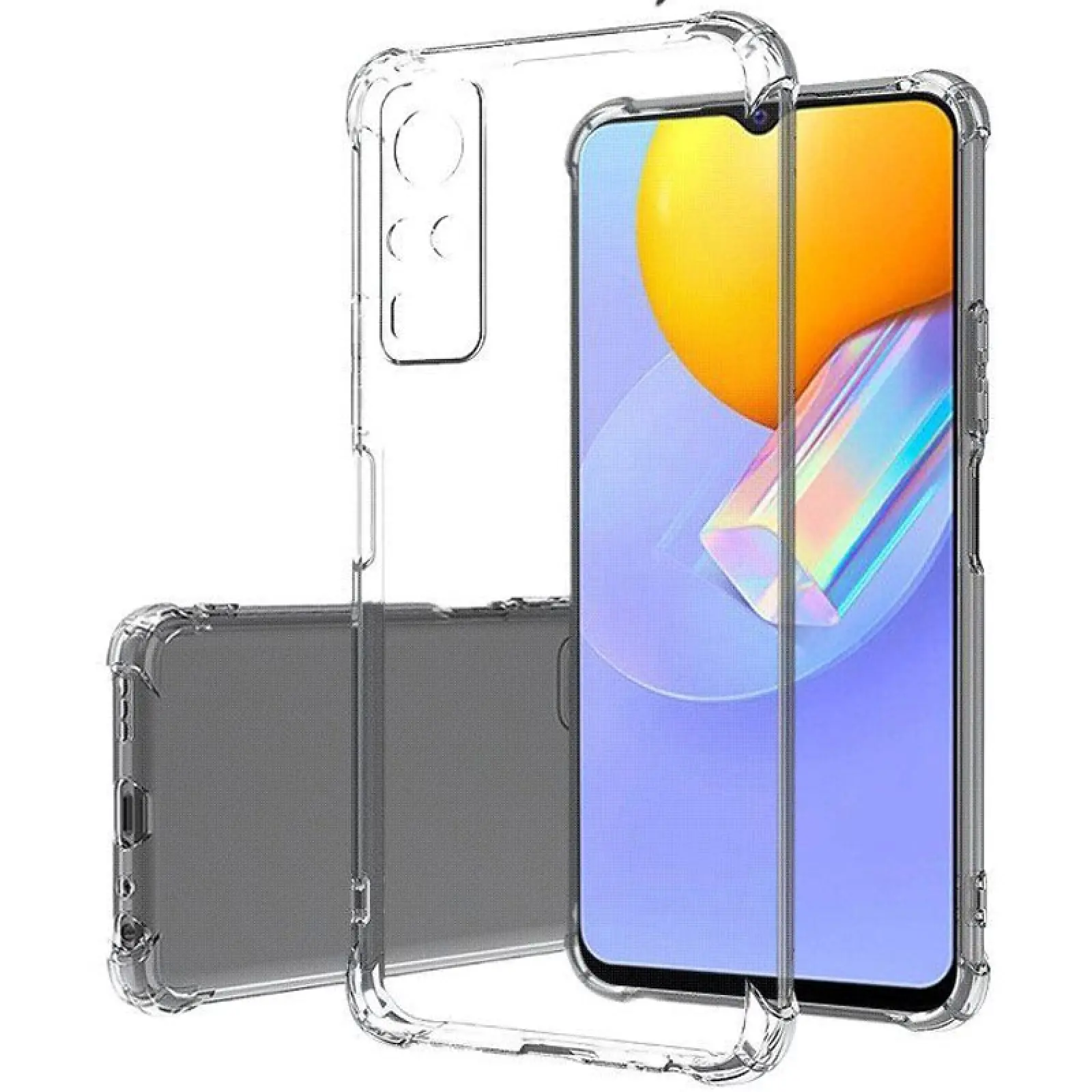 TPU чехол GETMAN Ease logo усиленные углы Full Camera для Vivo Y51a, Бесцветный (прозрачный), TPU, купить оптом с доставкой