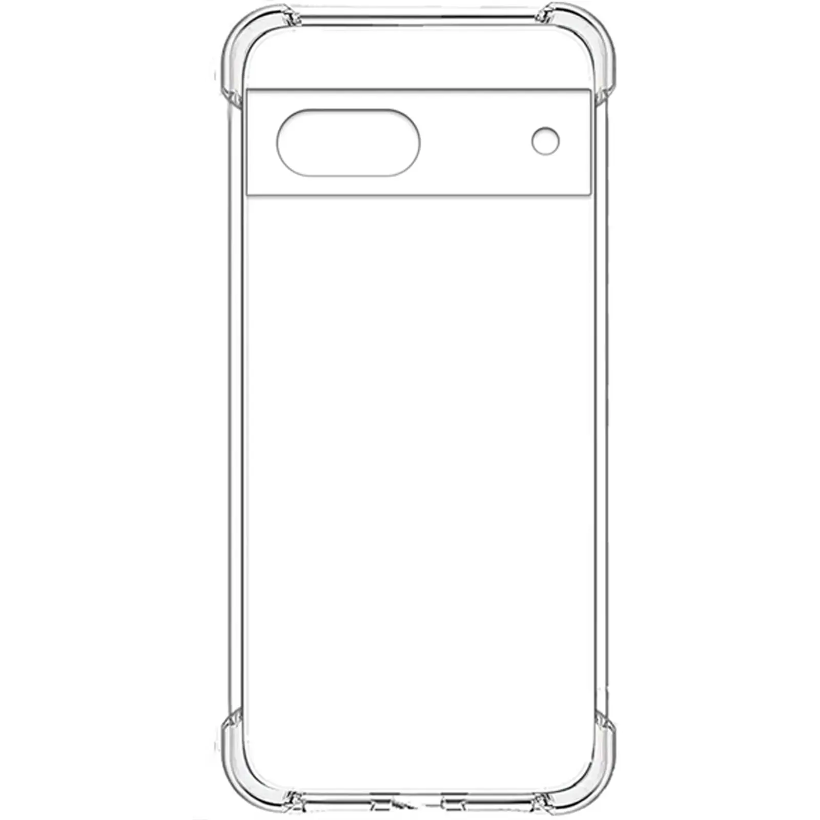 TPU чехол GETMAN Ease logo усиленные углы Full Camera для Google Pixel 7, Бесцветный (прозрачный) 3, TPU, купить оптом с доставкой