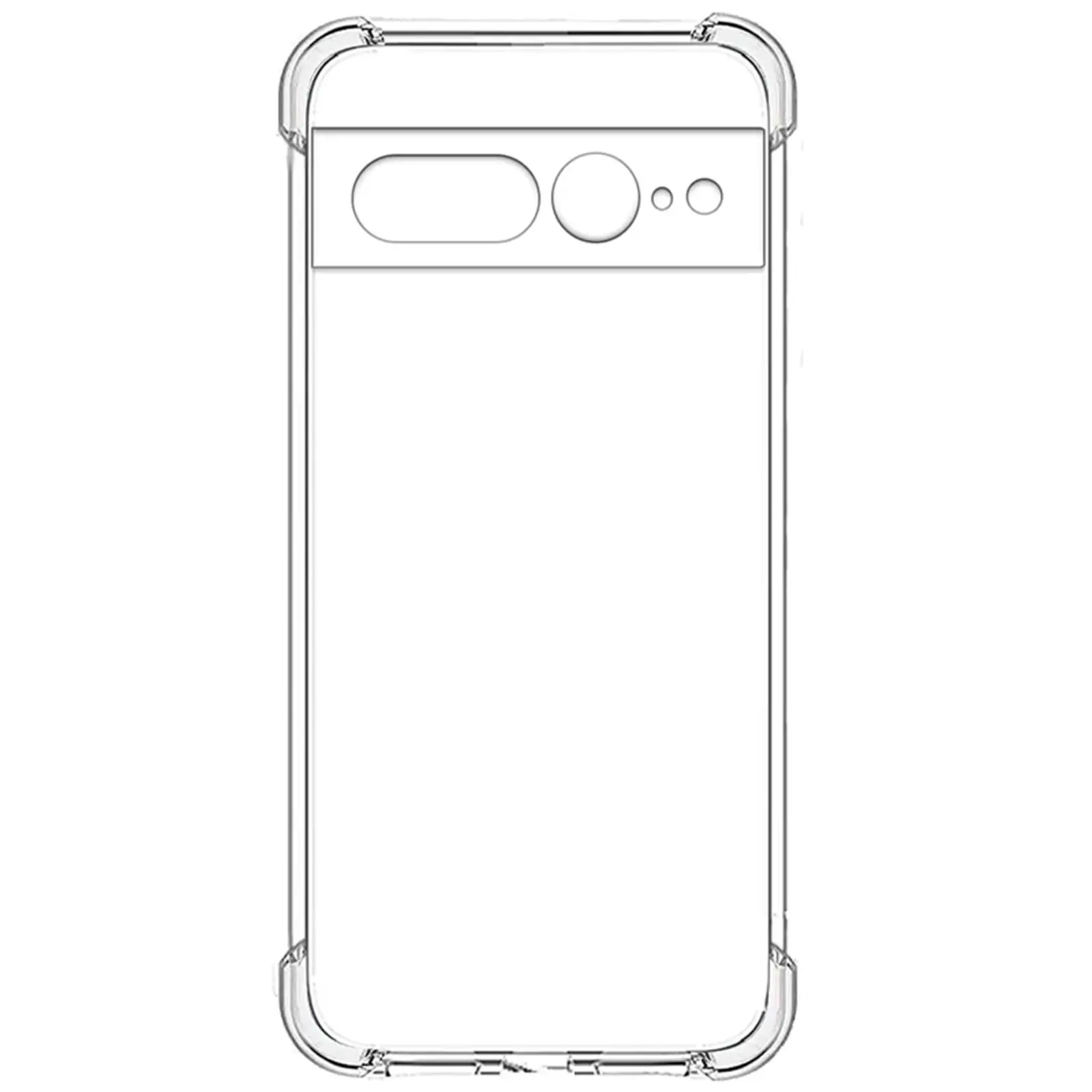 TPU чехол GETMAN Ease logo усиленные углы Full Camera для Google Pixel 7 Pro, Бесцветный (прозрачный) 2, TPU, купить оптом с доставкой