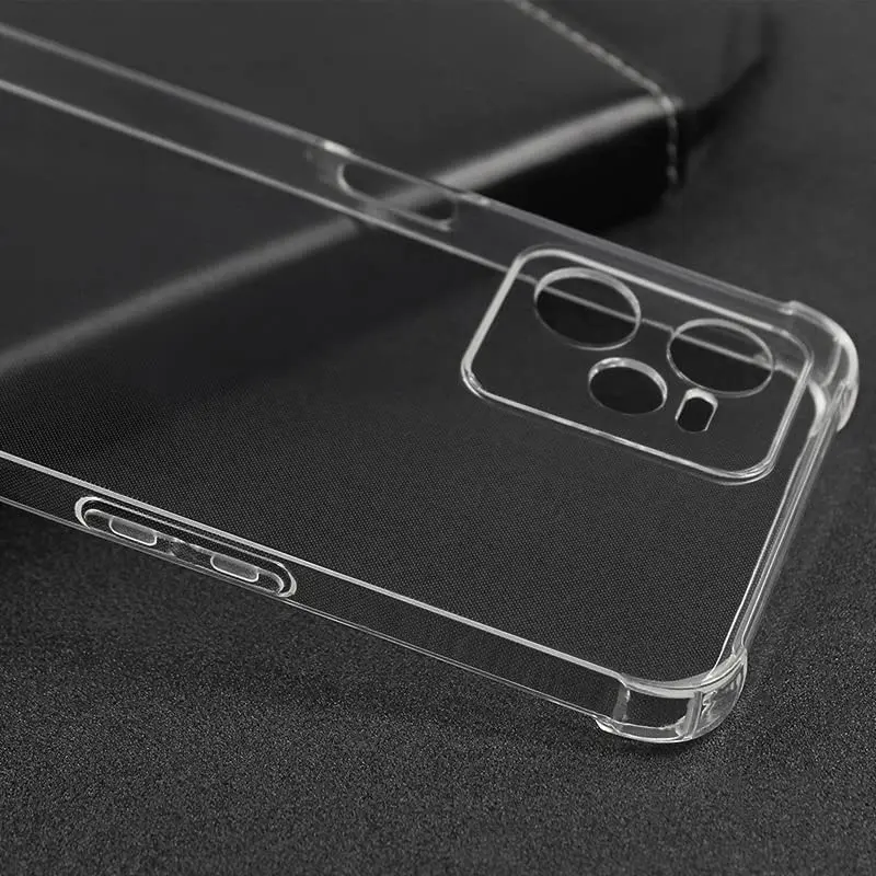 TPU чехол GETMAN Ease logo усиленные углы Full Camera для Realme C35, Бесцветный (прозрачный) 3, TPU, купить оптом с доставкой