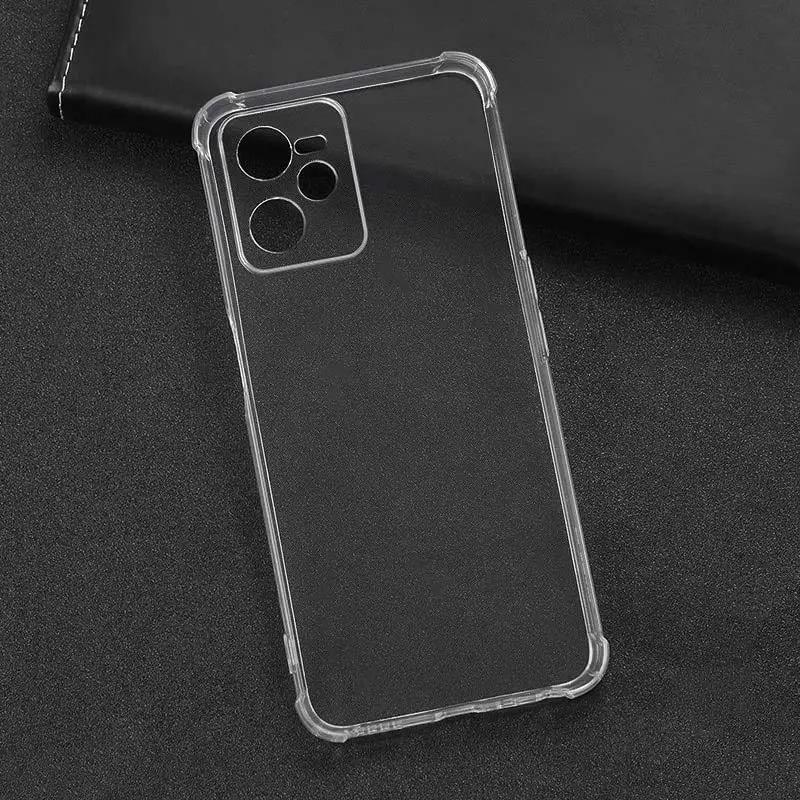TPU чехол GETMAN Ease logo усиленные углы Full Camera для Realme C35, Бесцветный (прозрачный) 4, TPU, купить оптом с доставкой