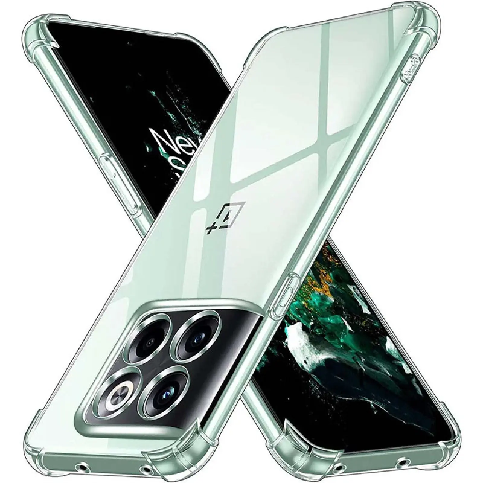 TPU чехол GETMAN Ease logo усиленные углы Full Camera для OnePlus 10T, Бесцветный (прозрачный), TPU, купить оптом с доставкой