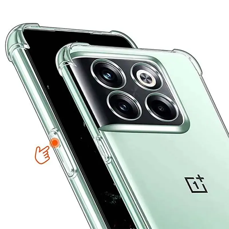 TPU чехол GETMAN Ease logo усиленные углы Full Camera для OnePlus 10T, Бесцветный (прозрачный) 2, TPU, купить оптом с доставкой