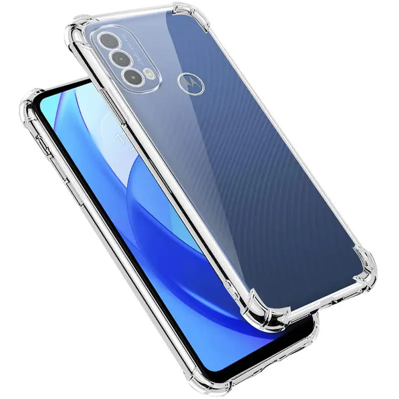 TPU чехол GETMAN Ease logo усиленные углы Full Camera для Motorola Moto E40 / E30, Бесцветный (прозрачный) 2, TPU, купить оптом с доставкой