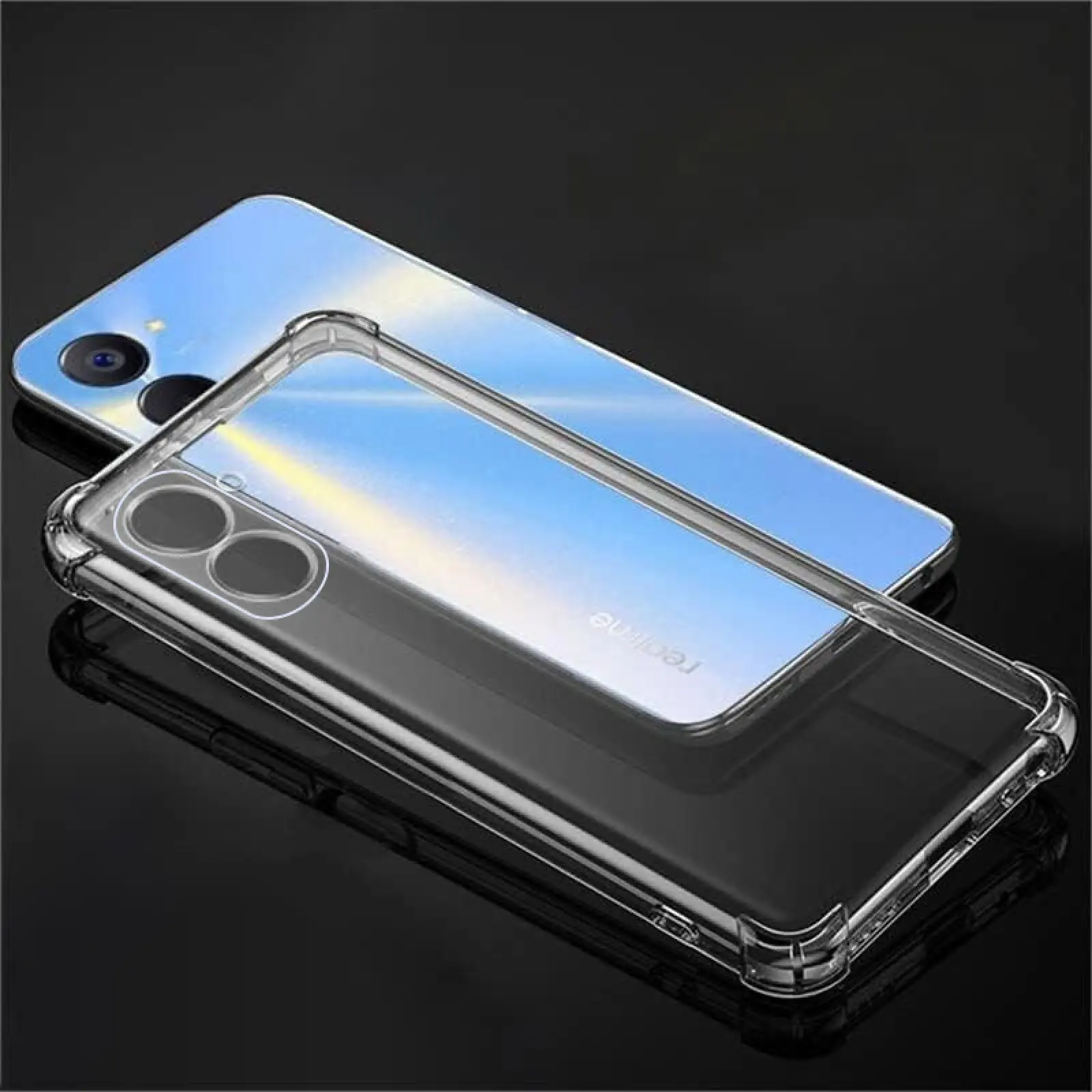 TPU чехол GETMAN Ease logo усиленные углы Full Camera для Realme 10 4G, Бесцветный (прозрачный) 1, TPU, купить оптом с доставкой