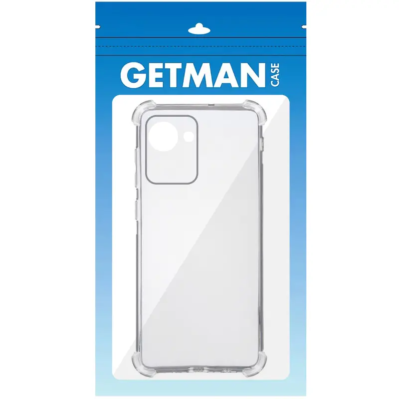 TPU чехол GETMAN Ease logo усиленные углы Full Camera для Realme C30, Бесцветный (прозрачный) 3, TPU, купить оптом с доставкой
