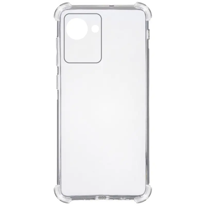 TPU чехол GETMAN Ease logo усиленные углы Full Camera для Realme C30, Бесцветный (прозрачный) 4, TPU, купить оптом с доставкой
