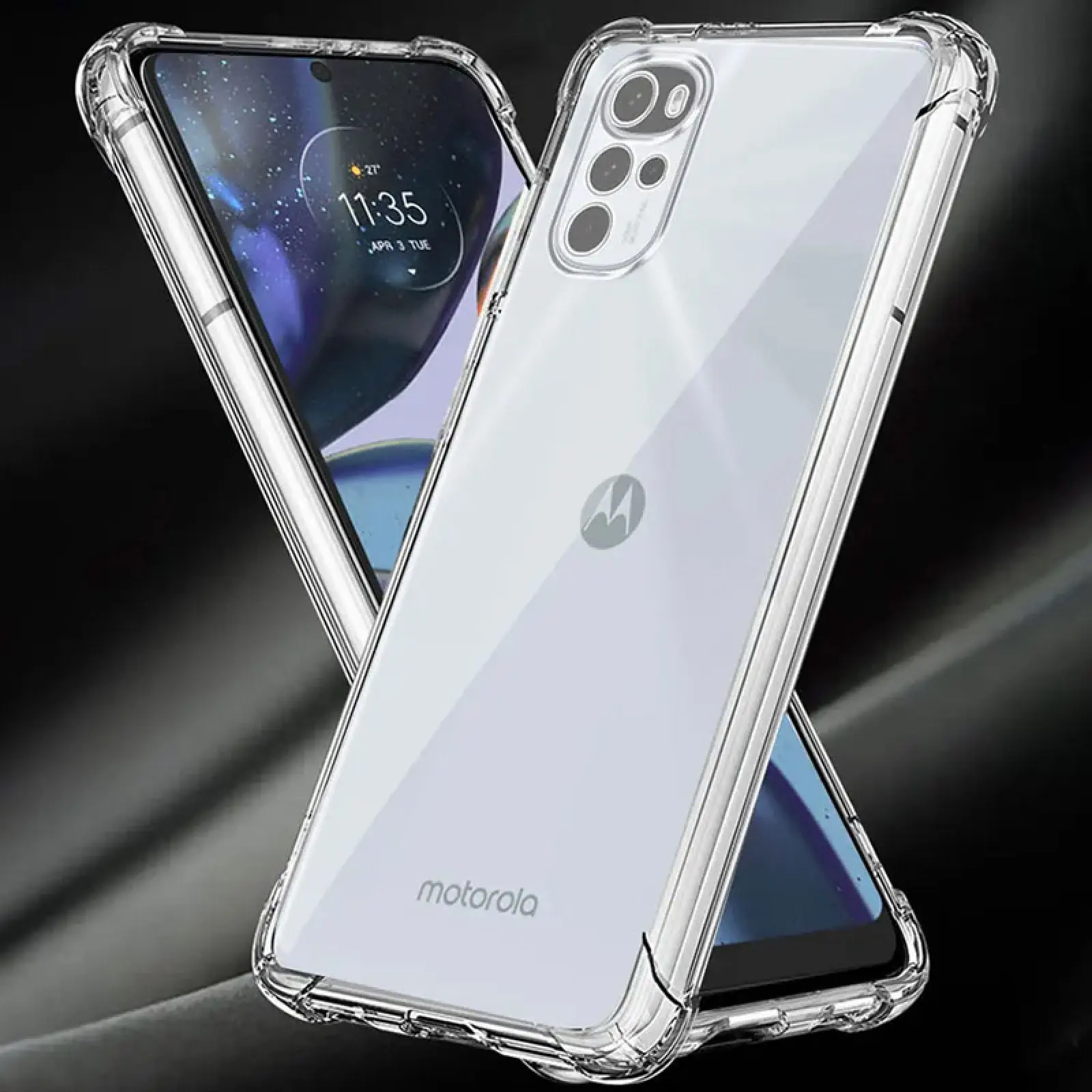 TPU чехол GETMAN Ease logo усиленные углы Full Camera для Motorola Moto G22, Бесцветный (прозрачный) 1, TPU, купить оптом с доставкой