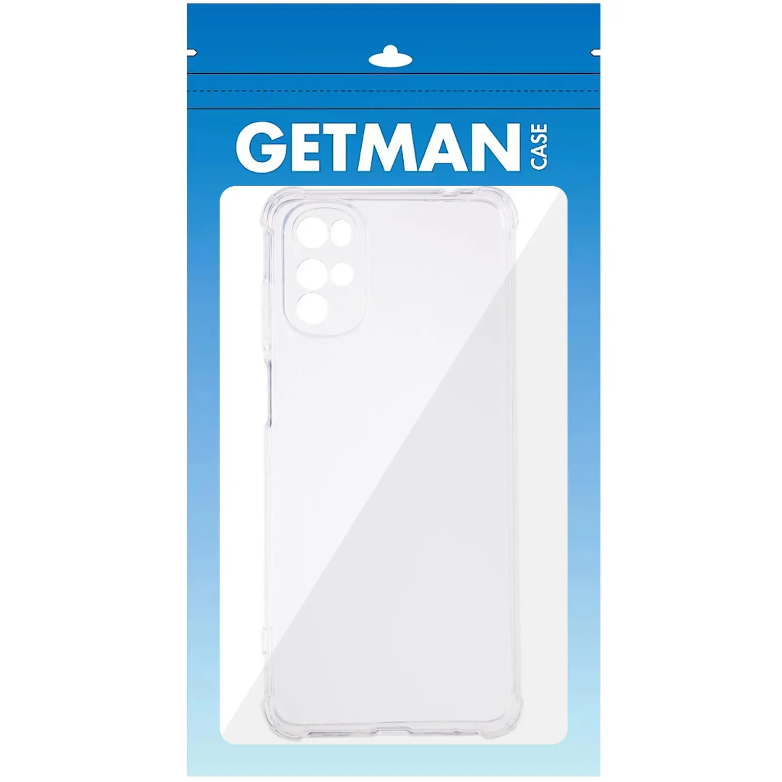 TPU чехол GETMAN Ease logo усиленные углы Full Camera для Motorola Moto G22, Бесцветный (прозрачный) 4, TPU, купить оптом с доставкой