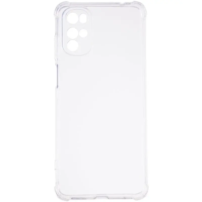 TPU чехол GETMAN Ease logo усиленные углы Full Camera для Motorola Moto G22, Бесцветный (прозрачный) 5, TPU, купить оптом с доставкой