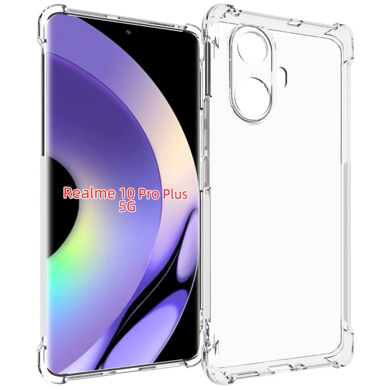 TPU чехол GETMAN Ease logo усиленные углы Full Camera для Realme 10 Pro+, TPU, купить оптом с доставкой