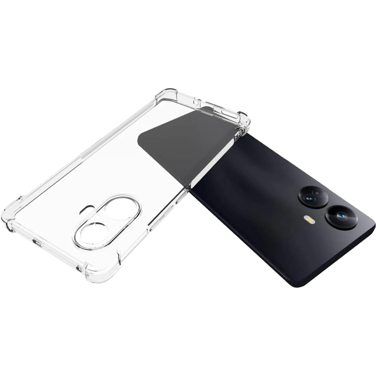TPU чехол GETMAN Ease logo усиленные углы Full Camera для Realme 10 Pro+, Бесцветный (прозрачный) 1, TPU, купить оптом с доставкой