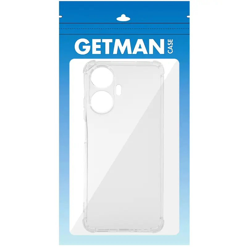 TPU чехол GETMAN Ease logo усиленные углы Full Camera для Realme 10 Pro+, Бесцветный (прозрачный) 3, TPU, купить оптом с доставкой