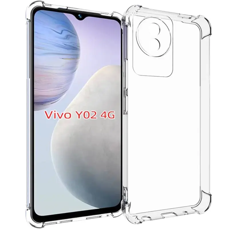 TPU чехол GETMAN Ease logo усиленные углы Full Camera для Vivo Y02, TPU, купить оптом с доставкой