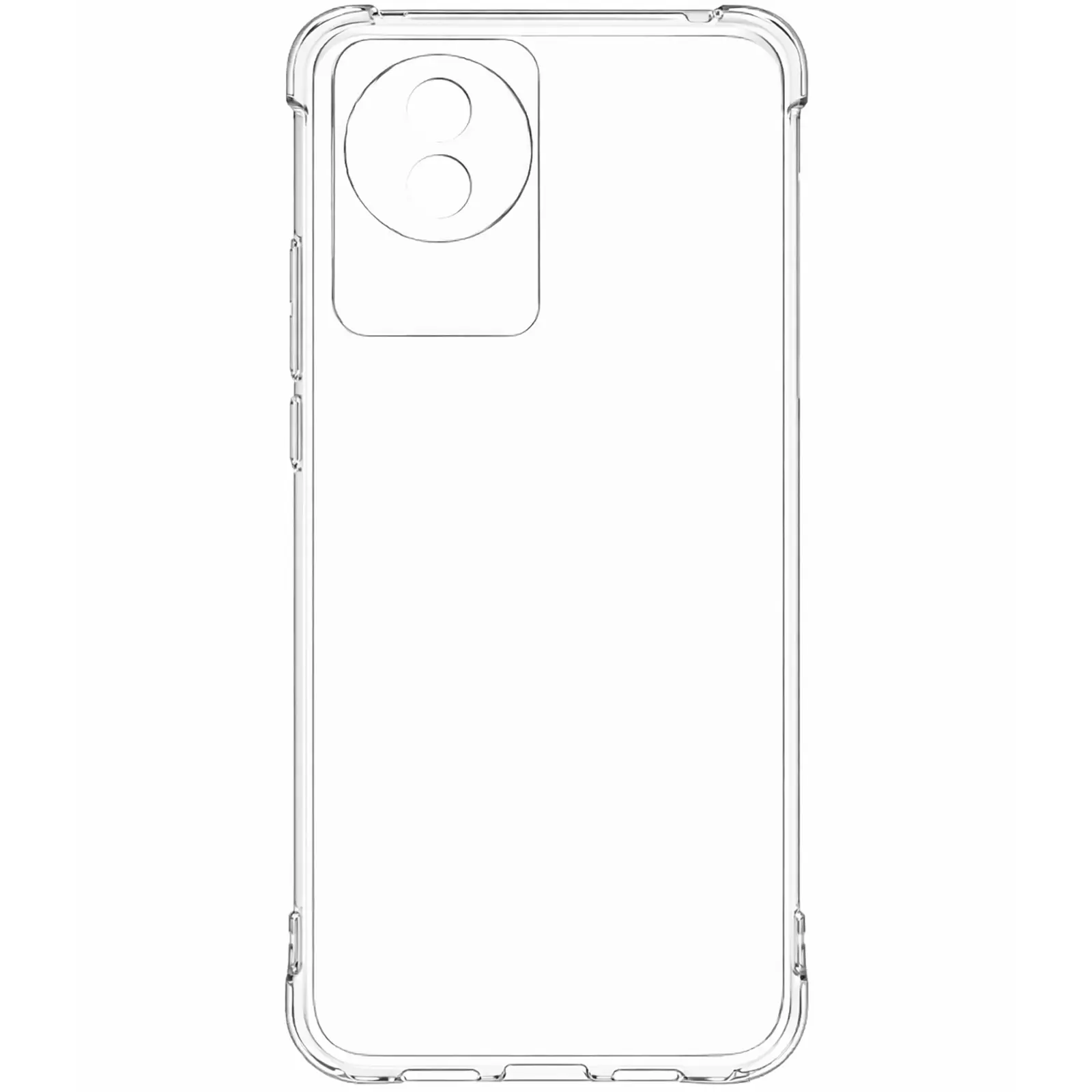 TPU чехол GETMAN Ease logo усиленные углы Full Camera для Vivo Y02, Бесцветный (прозрачный) 6, TPU, купить оптом с доставкой
