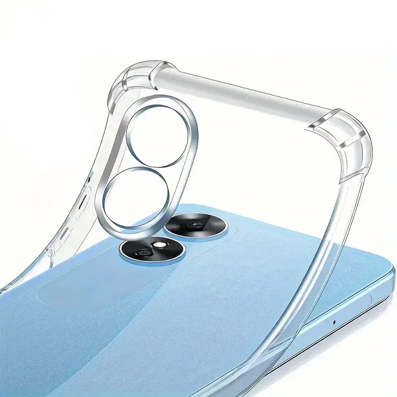 TPU чехол GETMAN Ease logo усиленные углы Full Camera для Oppo A58 4G, Бесцветный (прозрачный) 3, TPU, купить оптом с доставкой