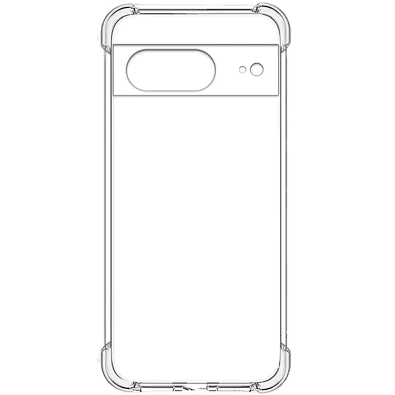 TPU чехол GETMAN Ease logo усиленные углы Full Camera для Google Pixel 8, Бесцветный (прозрачный) 2, TPU, купить оптом с доставкой