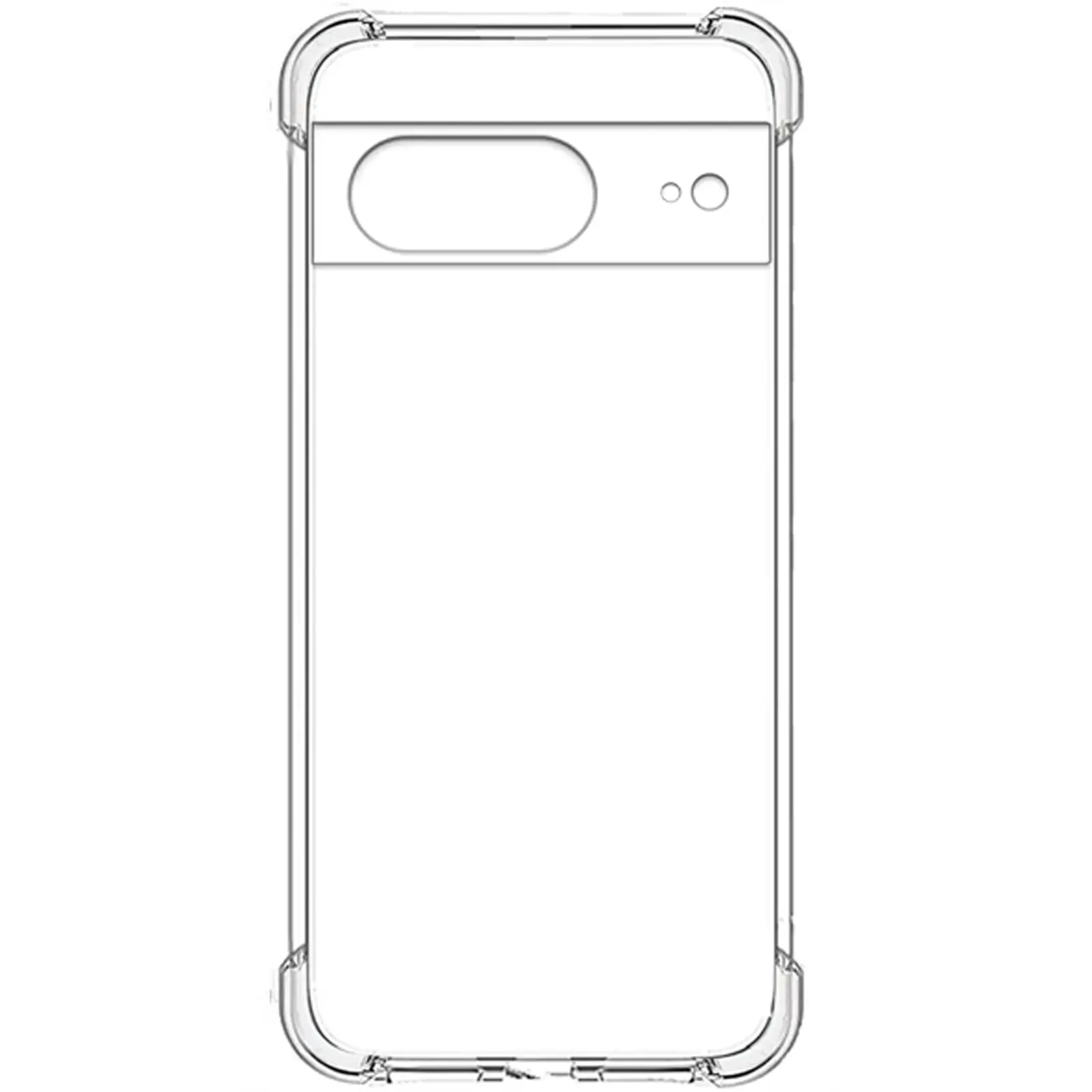 TPU чехол GETMAN Ease logo усиленные углы Full Camera для Google Pixel 8, Бесцветный (прозрачный) 2, TPU, купить оптом с доставкой