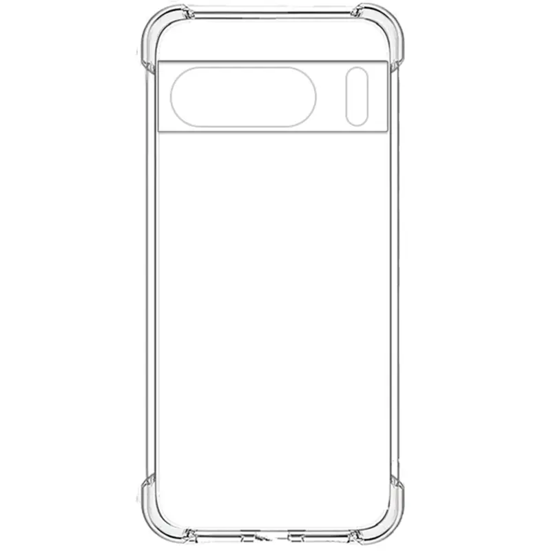 TPU чехол GETMAN Ease logo усиленные углы Full Camera для Google Pixel 8 Pro, Бесцветный (прозрачный) 3, TPU, купить оптом с доставкой