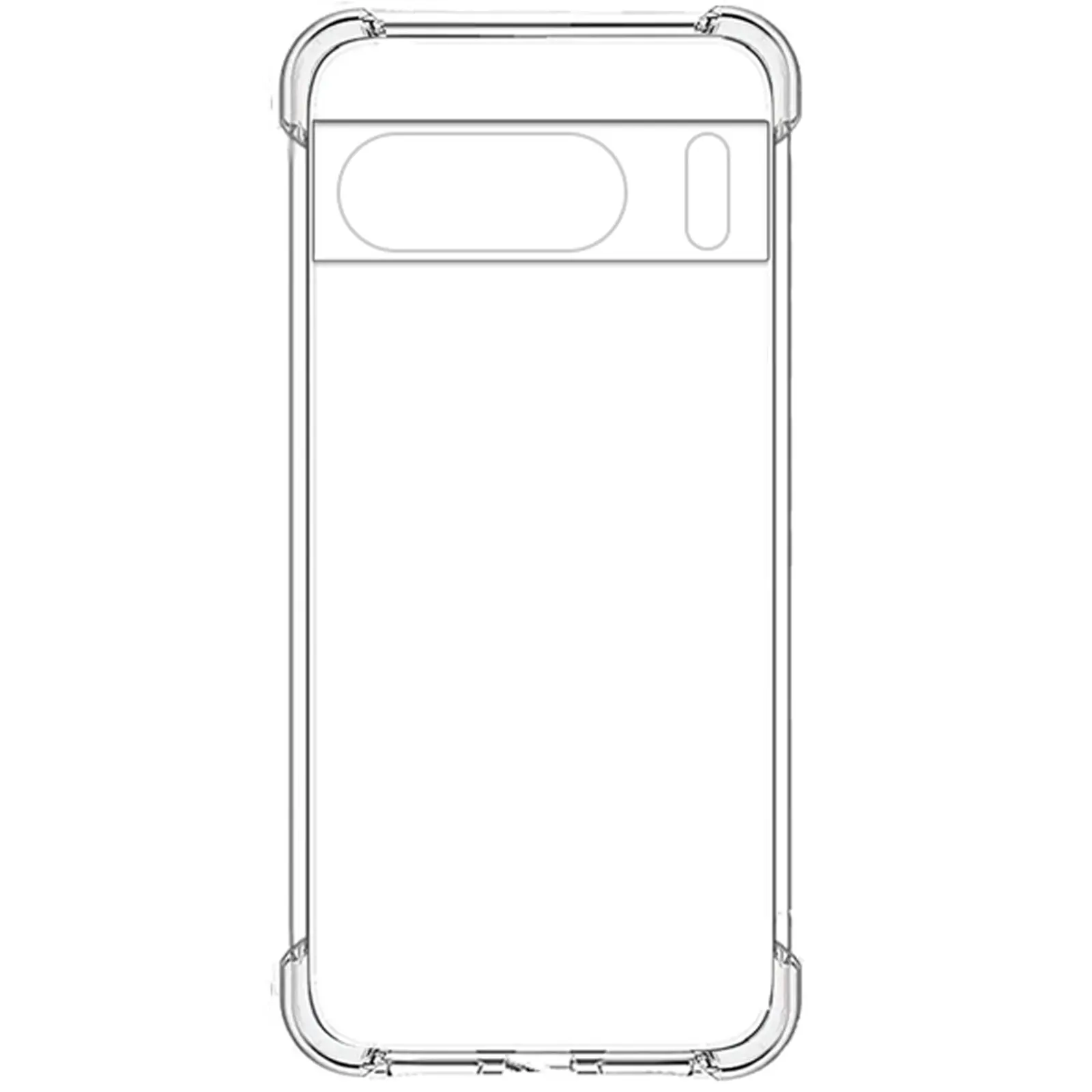TPU чехол GETMAN Ease logo усиленные углы Full Camera для Google Pixel 8 Pro, Бесцветный (прозрачный) 3, TPU, купить оптом с доставкой