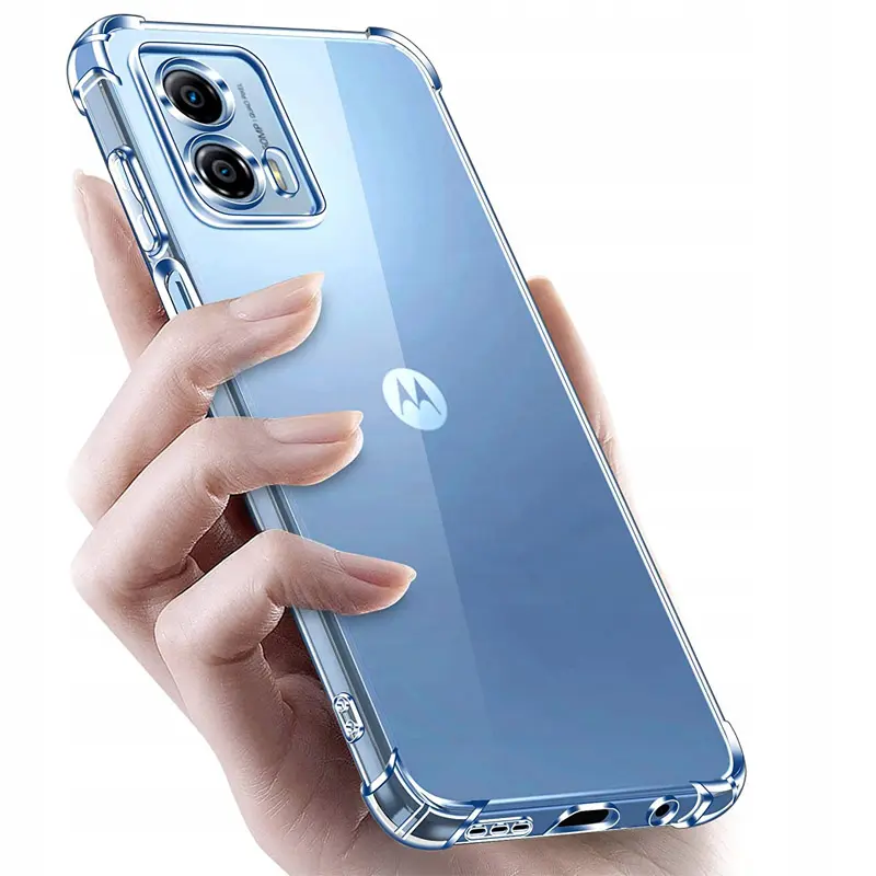 TPU чехол GETMAN Ease logo усиленные углы Full Camera для Motorola Moto G24, Бесцветный (прозрачный) 1, TPU, купить оптом с доставкой
