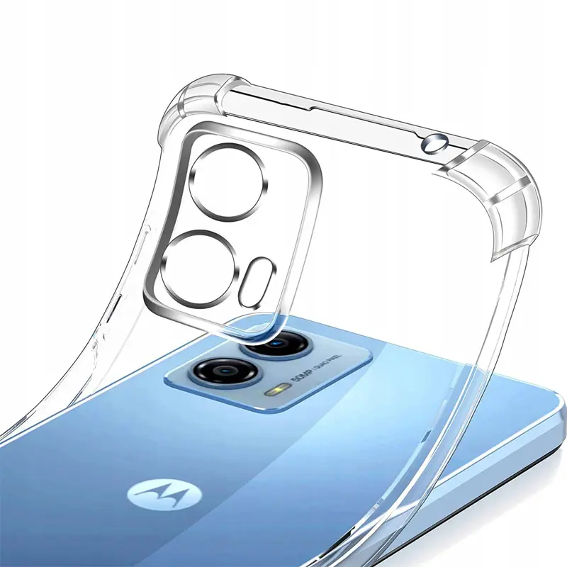 TPU чехол GETMAN Ease logo усиленные углы Full Camera для Motorola Moto G24, Бесцветный (прозрачный) 3, TPU, купить оптом с доставкой