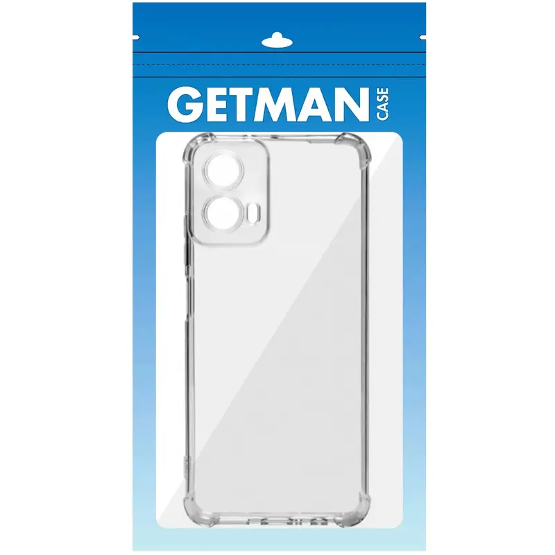 TPU чехол GETMAN Ease logo усиленные углы Full Camera для Motorola Moto G24, Бесцветный (прозрачный) 4, TPU, купить оптом с доставкой