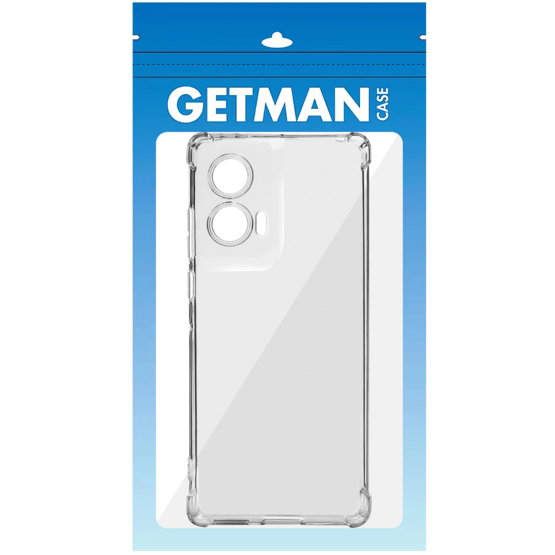 TPU чохол GETMAN Ease logo посилені кути Full Camera для Motorola Edge 50 Fusion, Безбарвний (прозорий) 2, TPU, купити оптом з доставкою