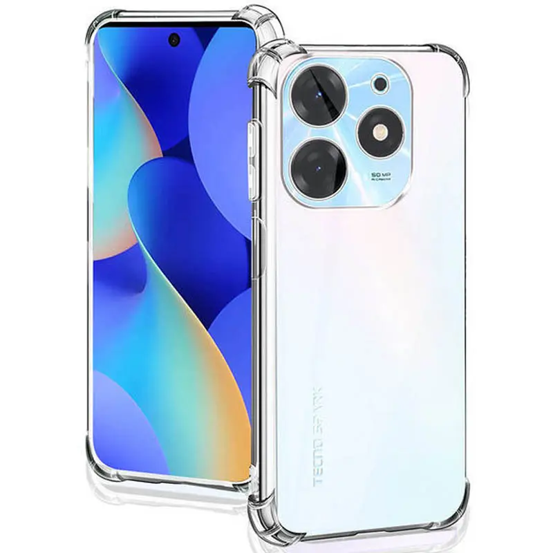 TPU чехол GETMAN Ease logo усиленные углы Full Camera для Infinix Hot 40i / Spark Go 2024 / Spark 20, Бесцветный (прозрачный) 2, TPU, купить оптом с доставкой