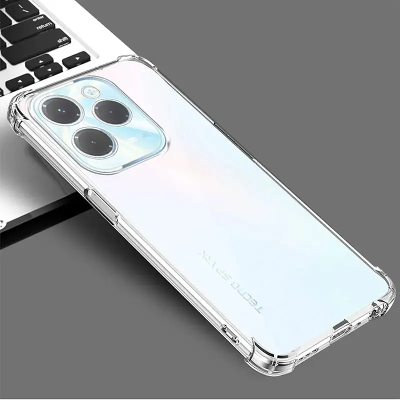 TPU чехол GETMAN Ease logo усиленные углы Full Camera для Infinix Hot 40, Бесцветный (прозрачный) 1, TPU, купить оптом с доставкой