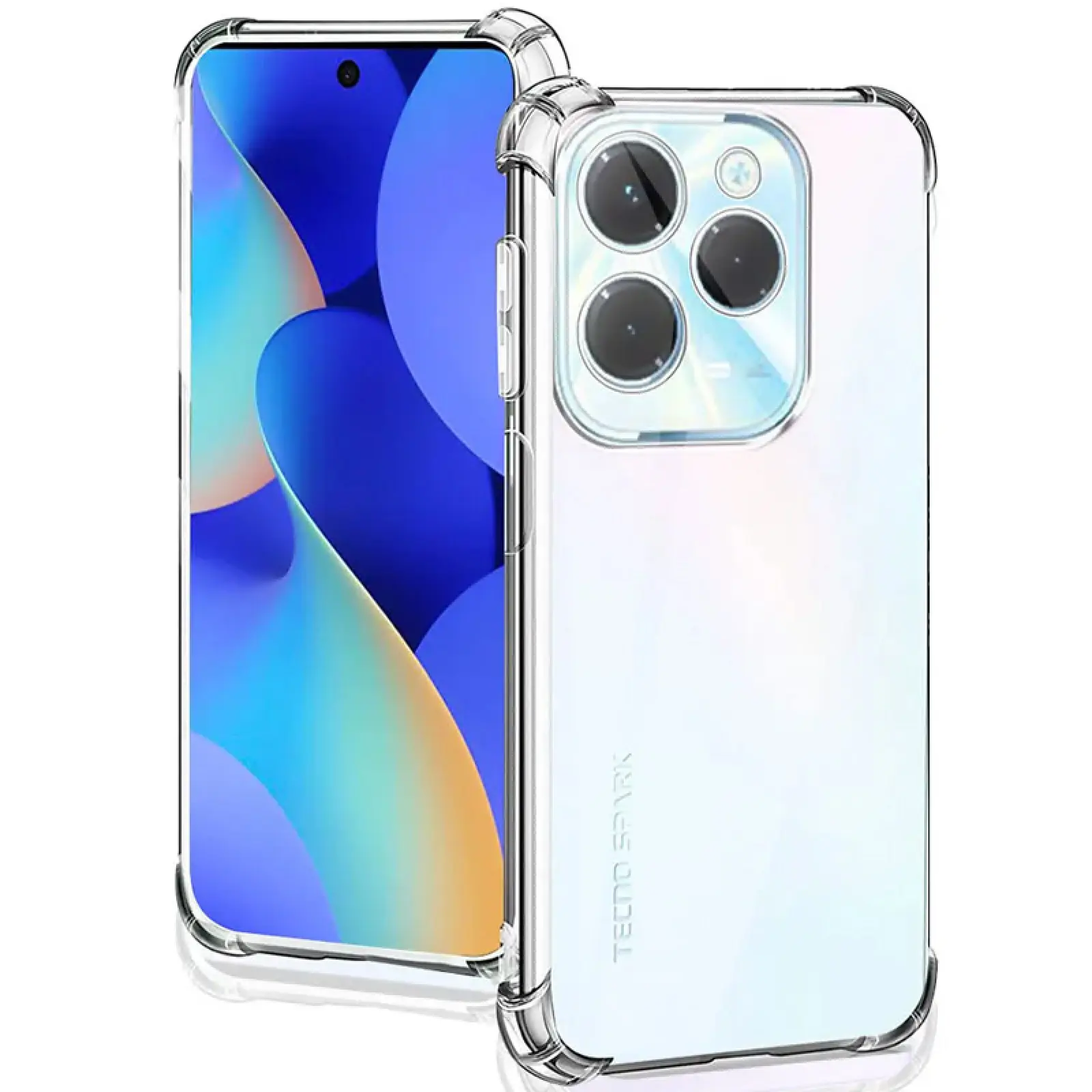 TPU чехол GETMAN Ease logo усиленные углы Full Camera для Infinix Hot 40, Бесцветный (прозрачный) 2, TPU, купить оптом с доставкой